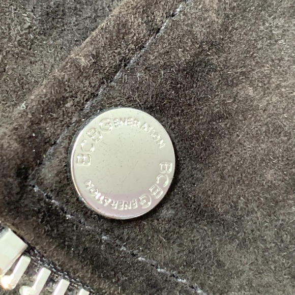 BCBGeneration Suede Leather Moto Jacket - Picture 9 of 16